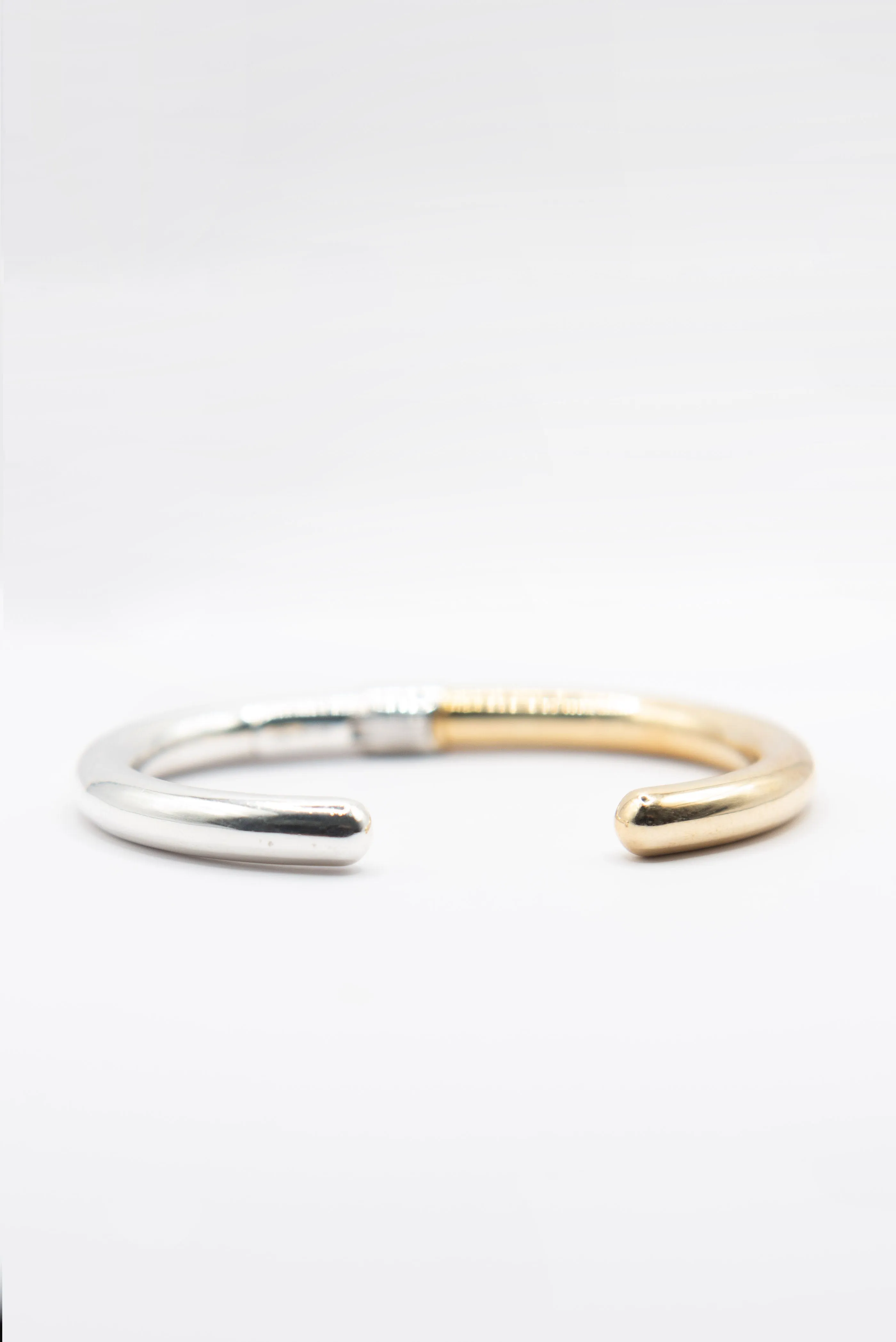 Hinged Cuffling, Silver & Brass