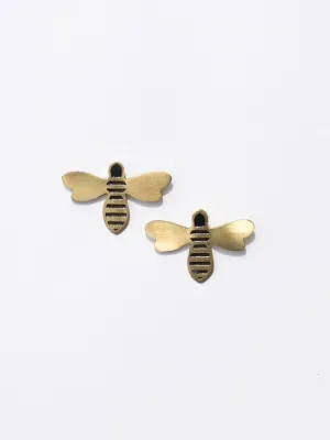 Honey Bee Studs - Gold