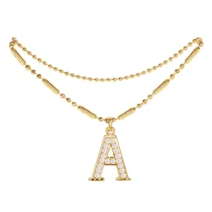 Initial Anklet Gold
