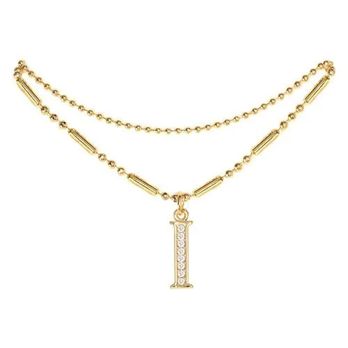 Initial Anklet Gold