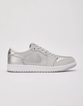 Jordan Air Jordan 1 Retro Low OG 'Metallic Silver' Business casual wear Smart fashion (wearables)