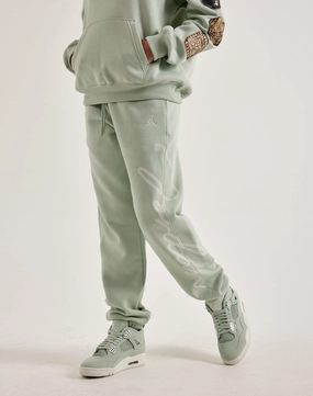 Jordan Brooklyn Fleece Pants Polyester - used fashion Leather - material fashion