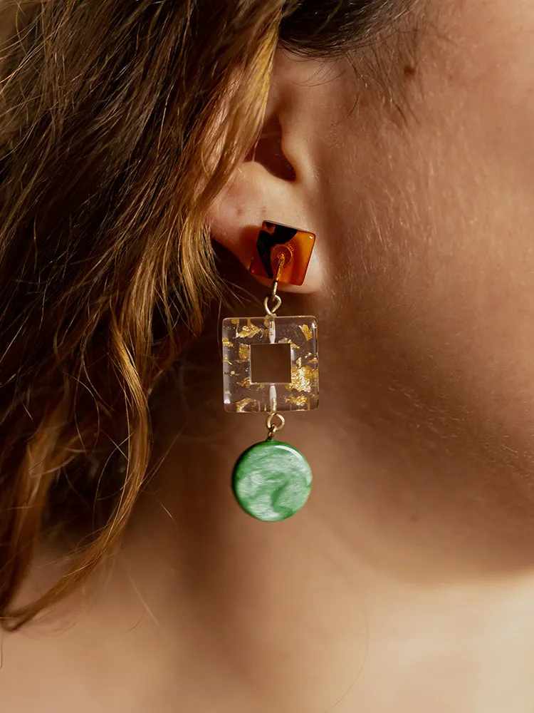 Jude Resin Earrings - Multi