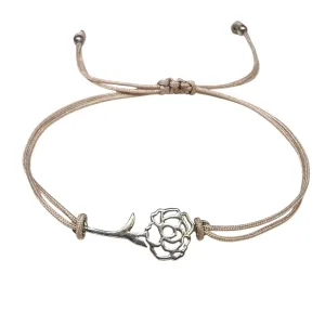 June Rose Birth Flower Sterling Silver Bracelet By Sterling Forever