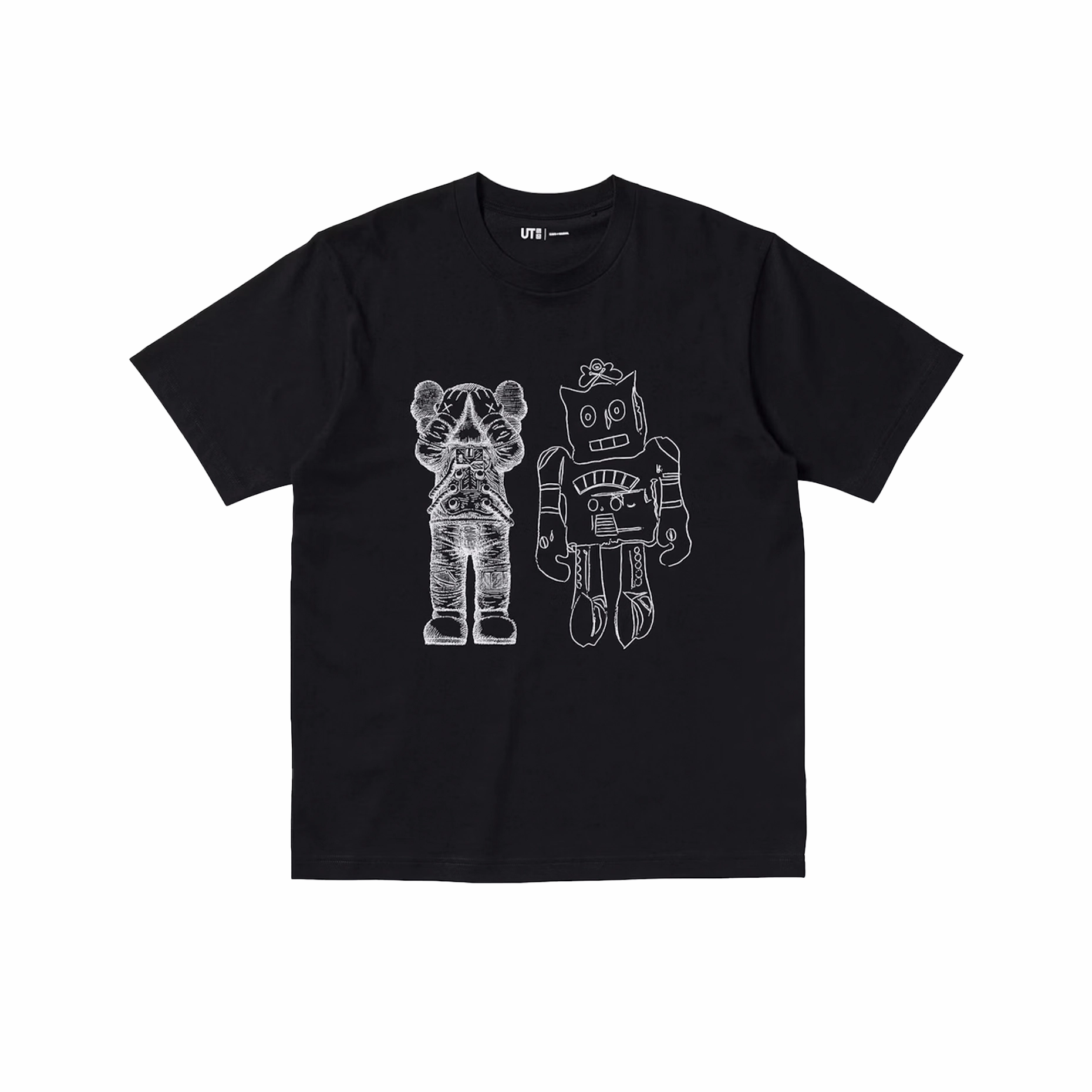 KAWS x Uniqlo x Warhol Robot T-shirt Black