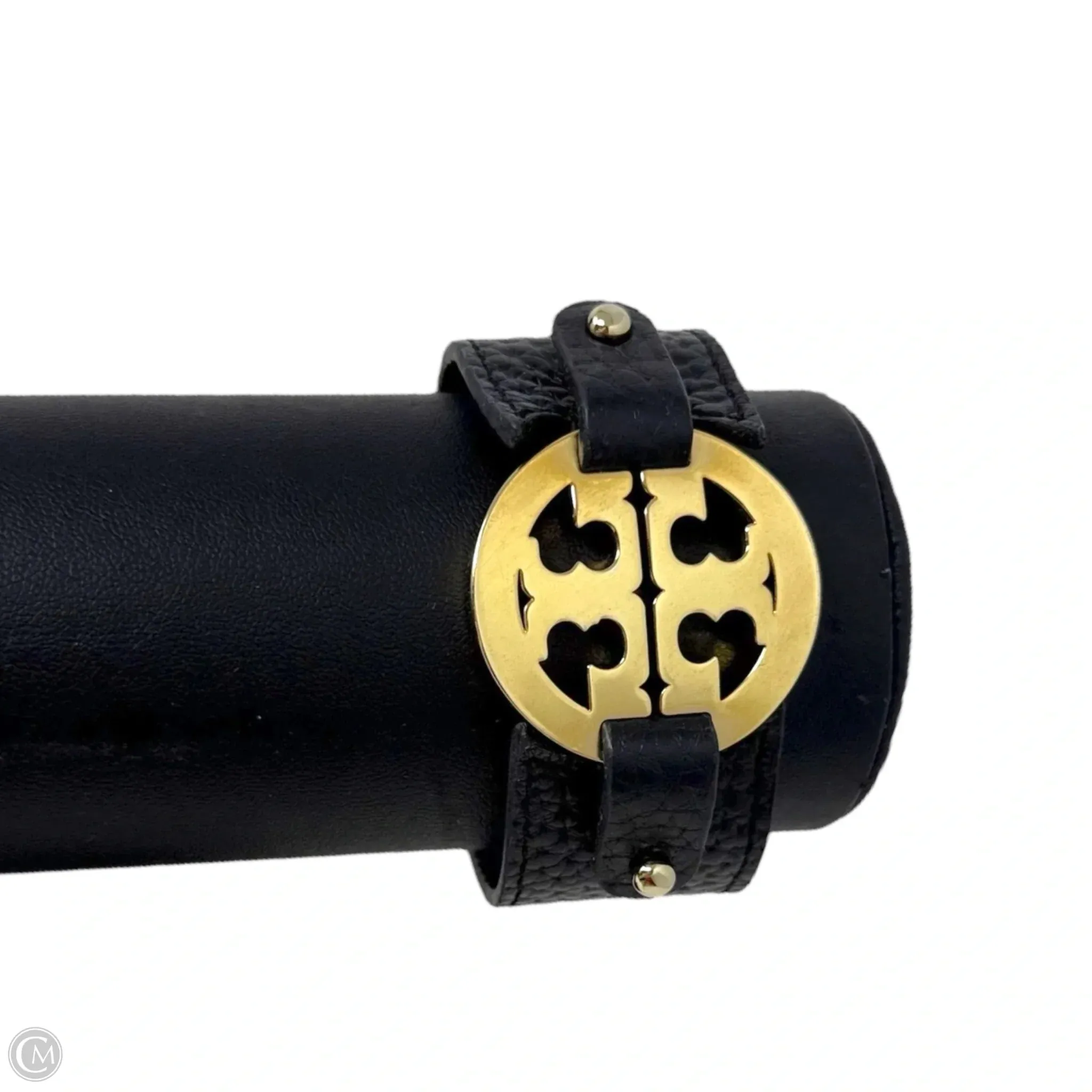 Leather Logo Buckle Bracelet Designer By Tory Burch