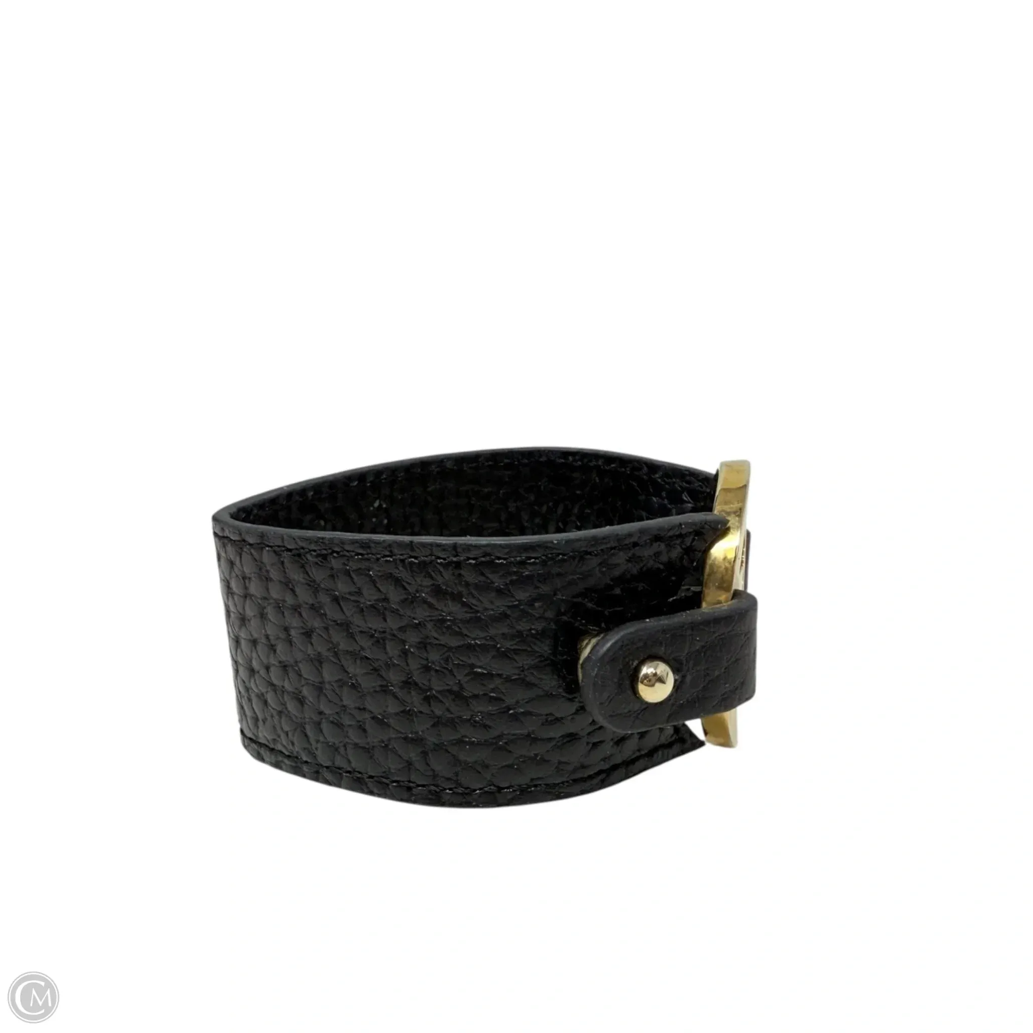Leather Logo Buckle Bracelet Designer By Tory Burch
