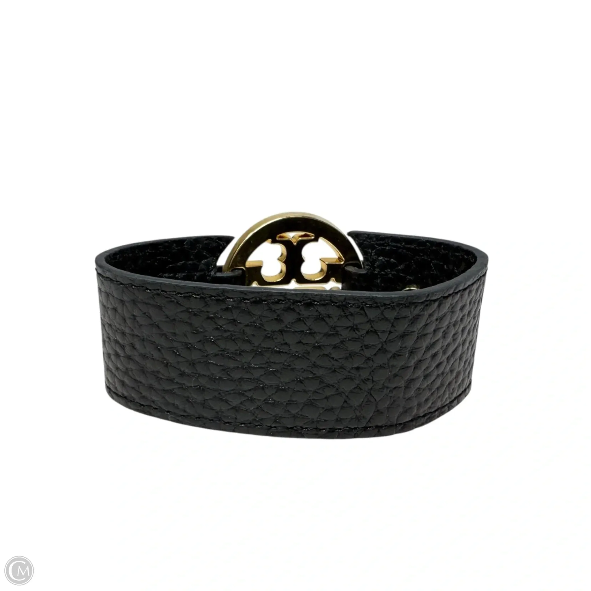 Leather Logo Buckle Bracelet Designer By Tory Burch