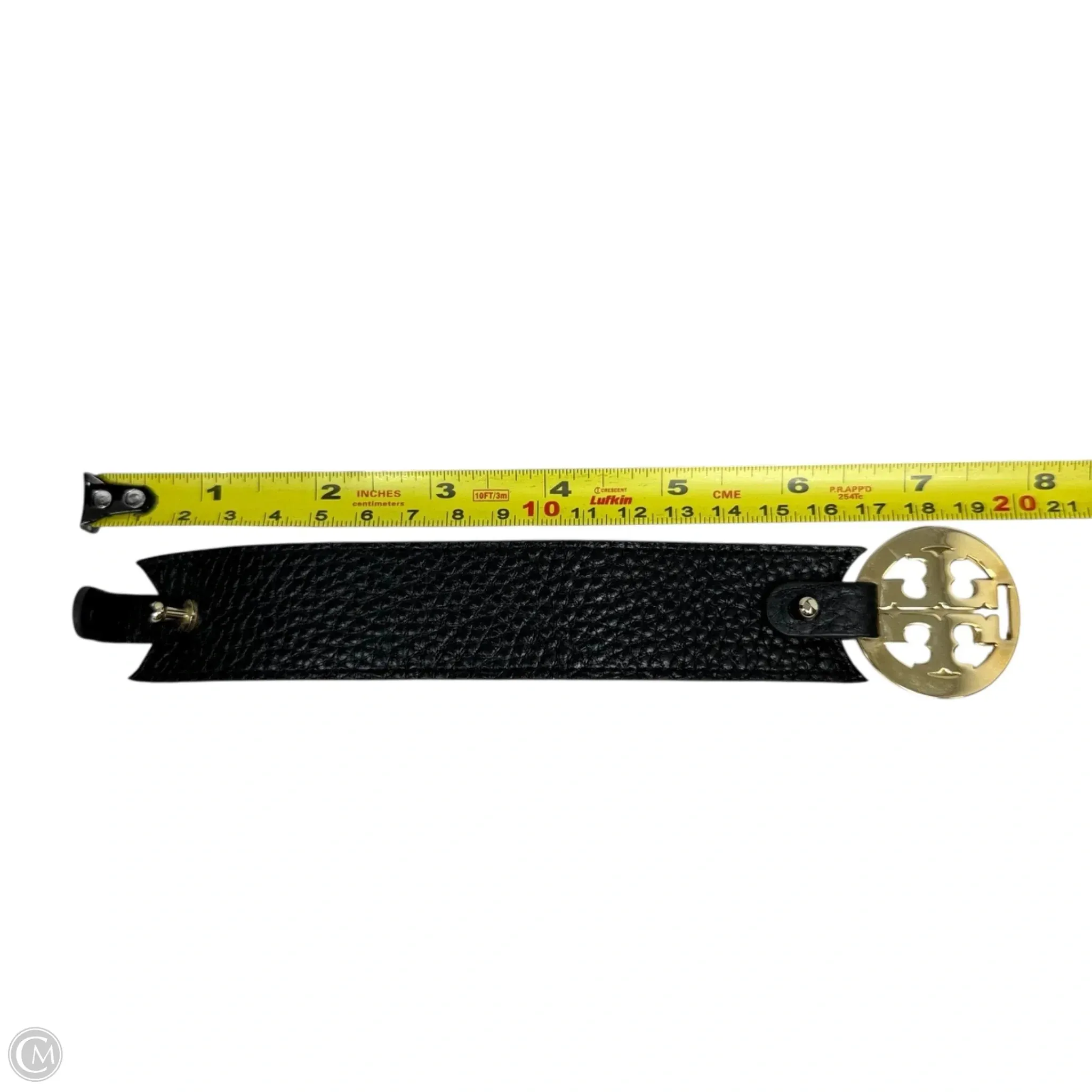 Leather Logo Buckle Bracelet Designer By Tory Burch