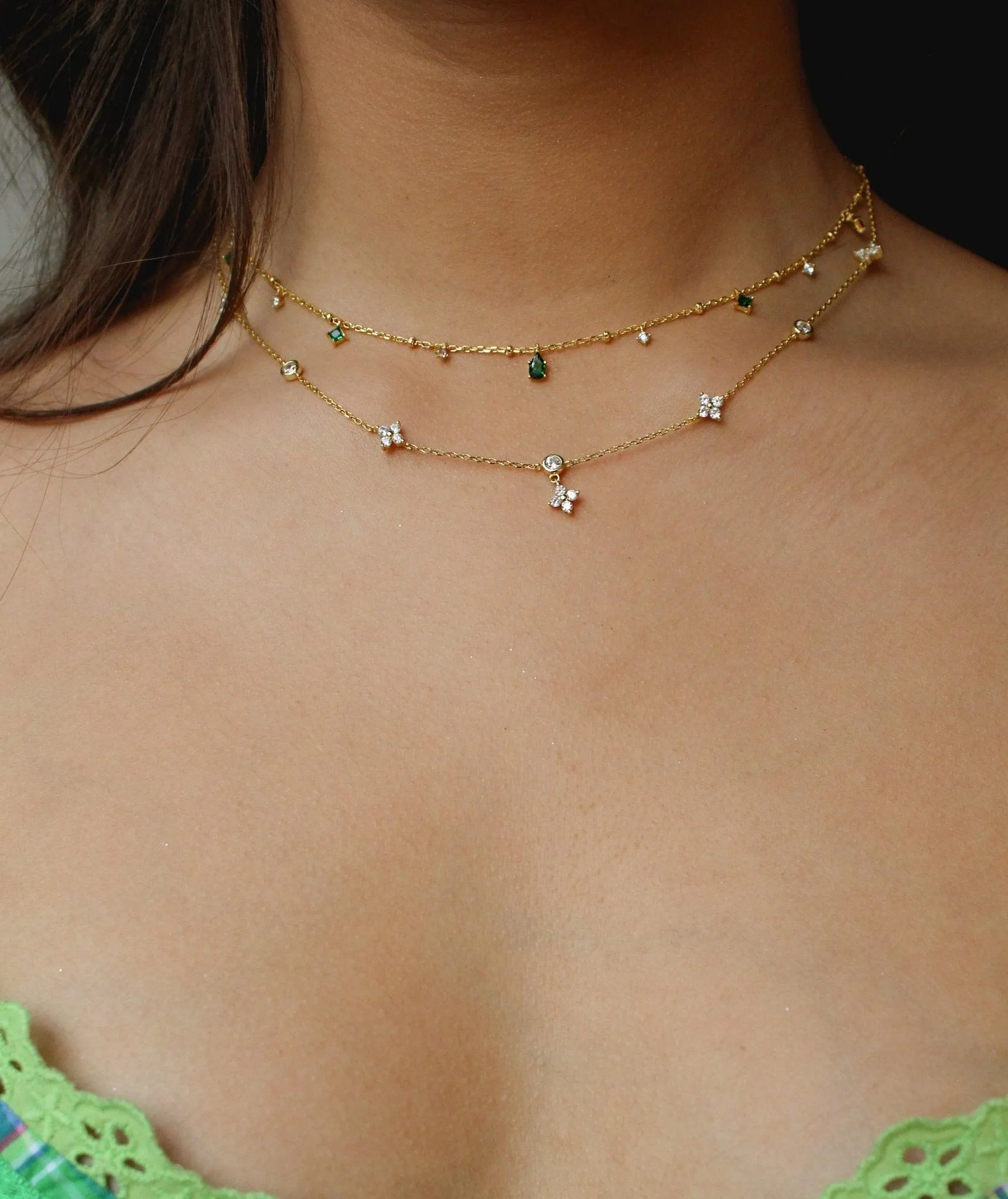 Lucky Clover Necklace in Gold