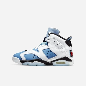 made for days (GS) Air Jordan 6 Retro 'White / UNC University Blue' (2022) 384665-410 minimal mode