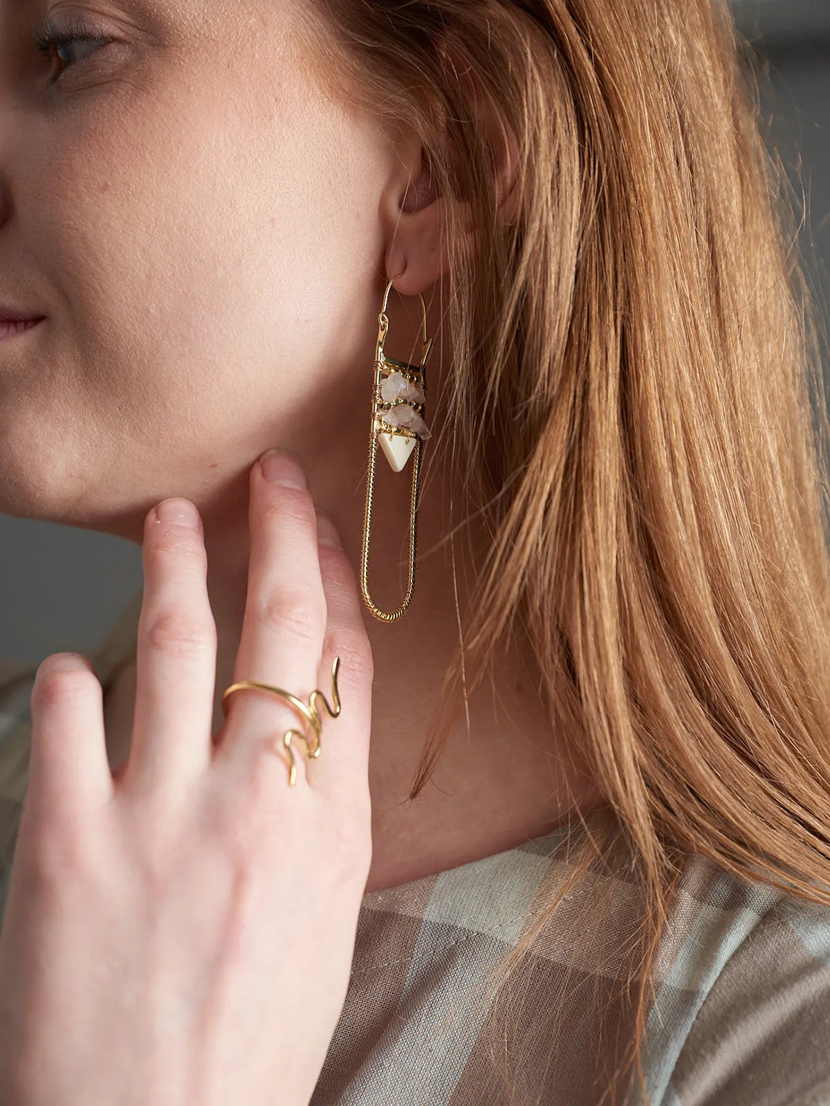 Maya Hook Earrings - Gold