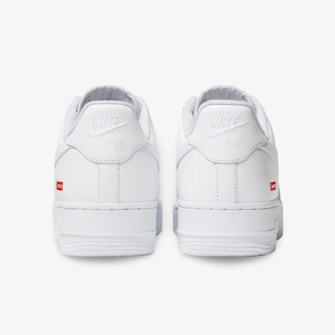(Men's) Nike Air Force 1 Low SP x Supreme 'Box Logo' White (2020) CU9225-100 fluid-form design