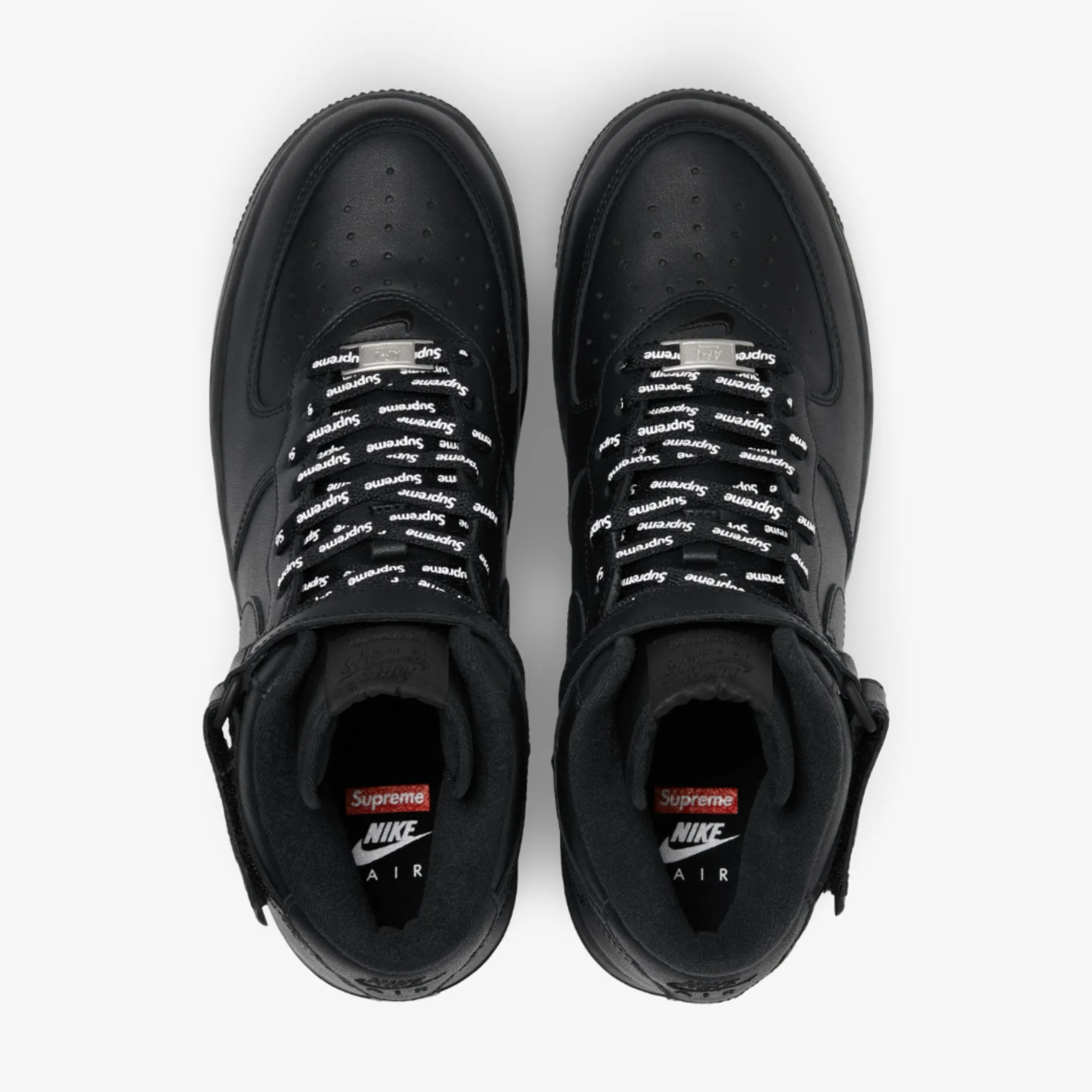 (Men's) Nike Air Force 1 Mid SP x Supreme 'Box Logo' Black (2024) FZ8784-001 lifestyle engineered