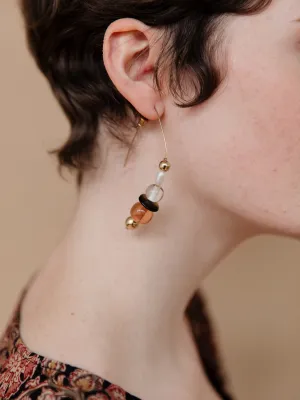 Mod Bead Earrings - Gold