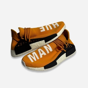 modern momentum [PRE-LOVED: Size 8.5M / 9.5W] (Men's) adidas x Pharrell NMD Human Race 'Tangerine' (2016) BB3070 clean dailywear