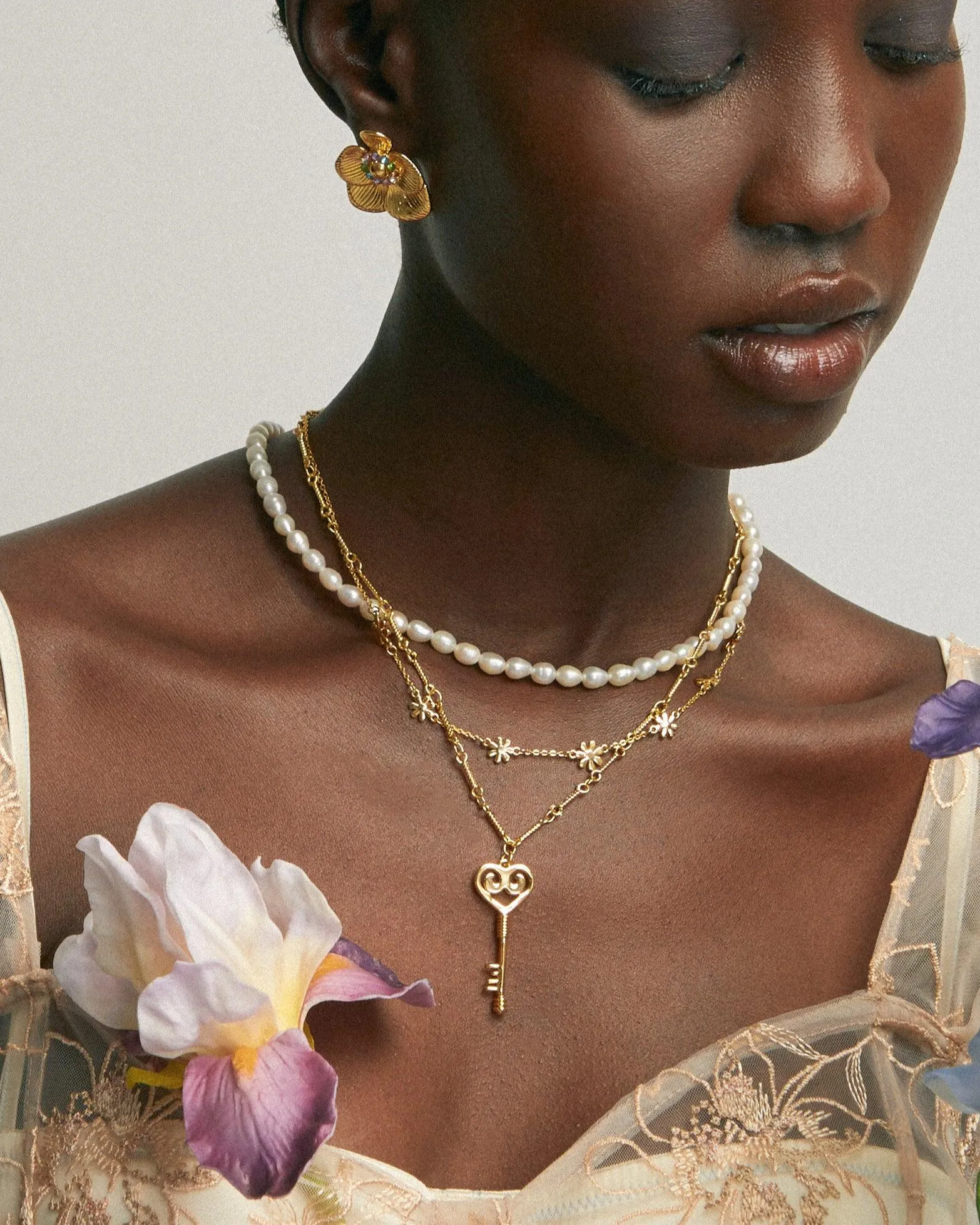 Natural Pearl Chain Necklace