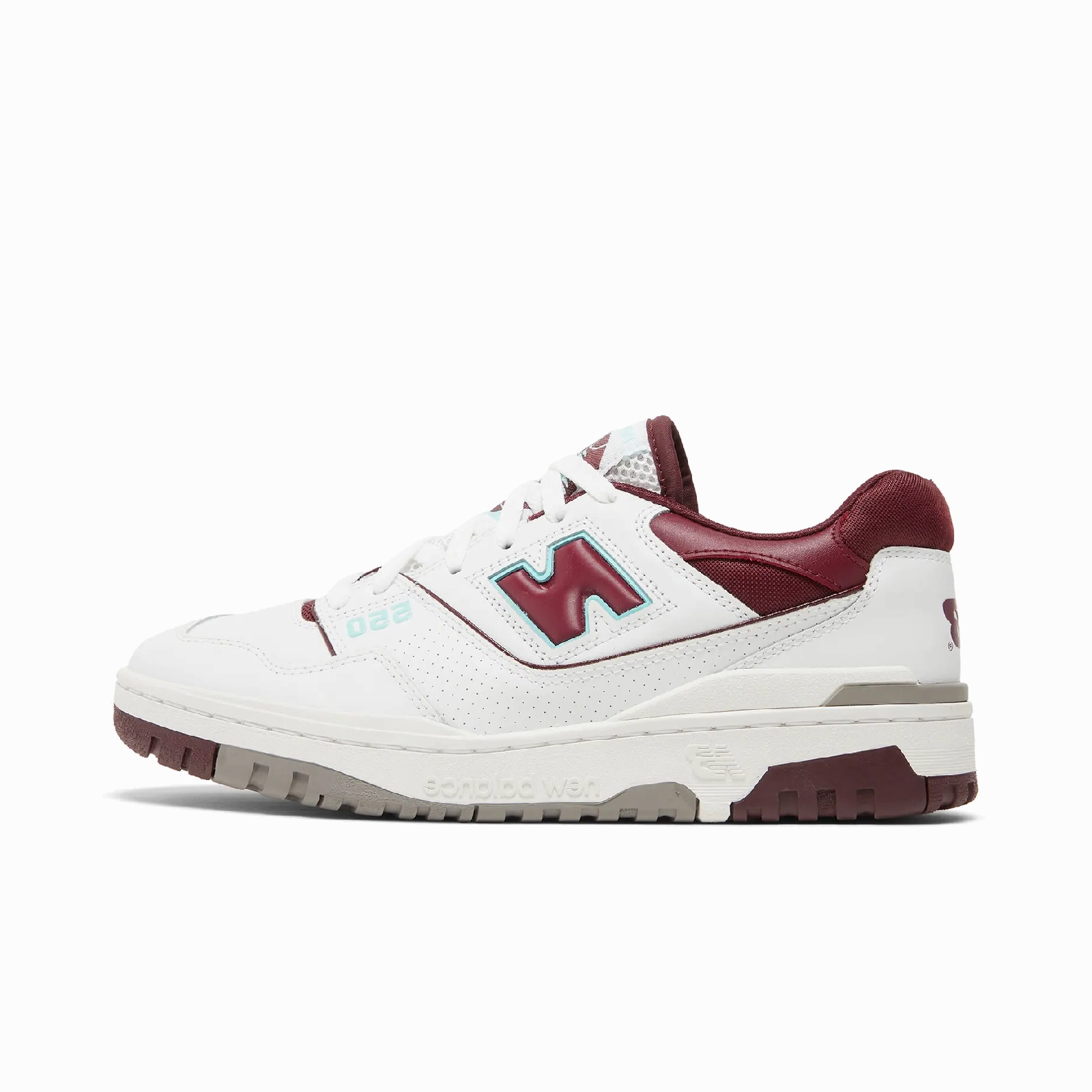 New Balance 550 Burgundy Cyan