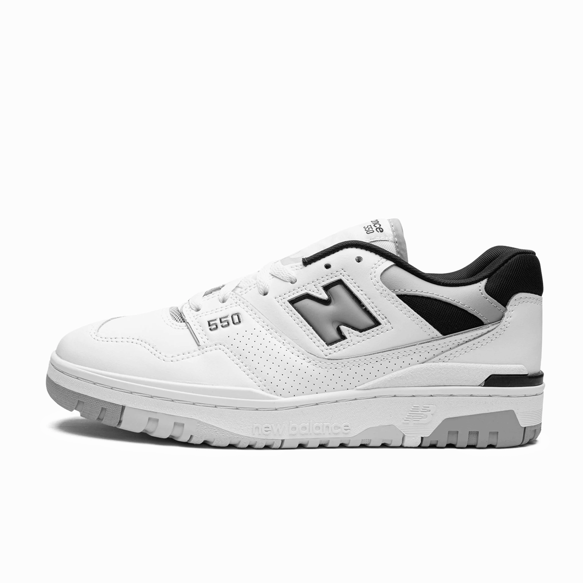 New Balance 550 White Concrete Black