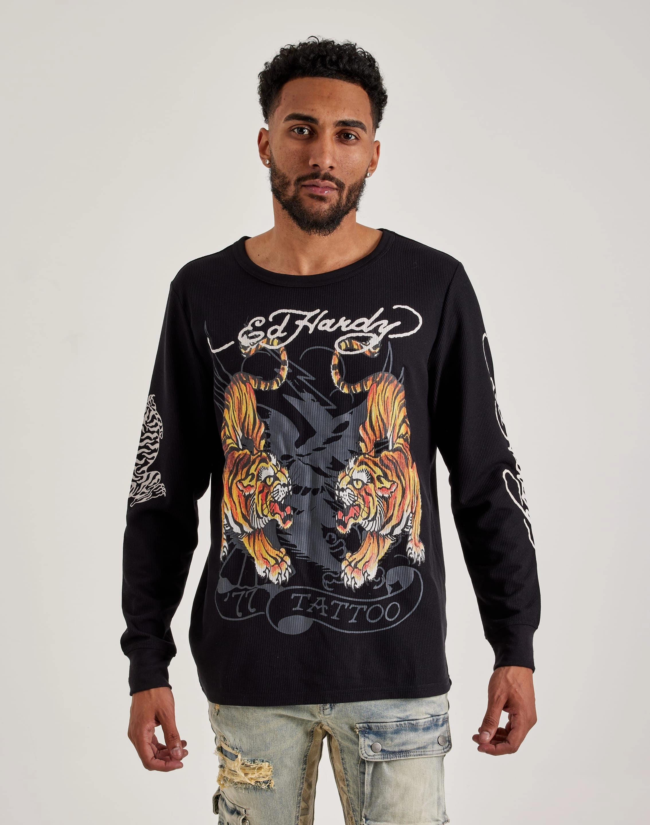 New fashion arrivals Ed Hardy  Tiger Thermal Suede - finished fashion