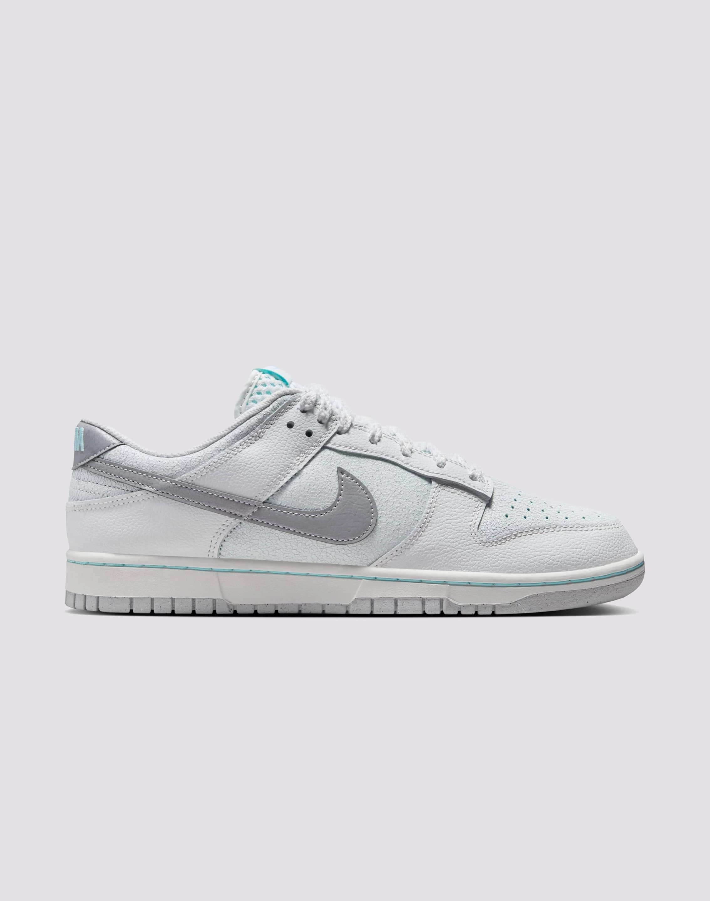 Nike Dunk Low Retro "Summit White/Metallic Silver/Glacier Ice" Sustainable fashion Fashion lookbook