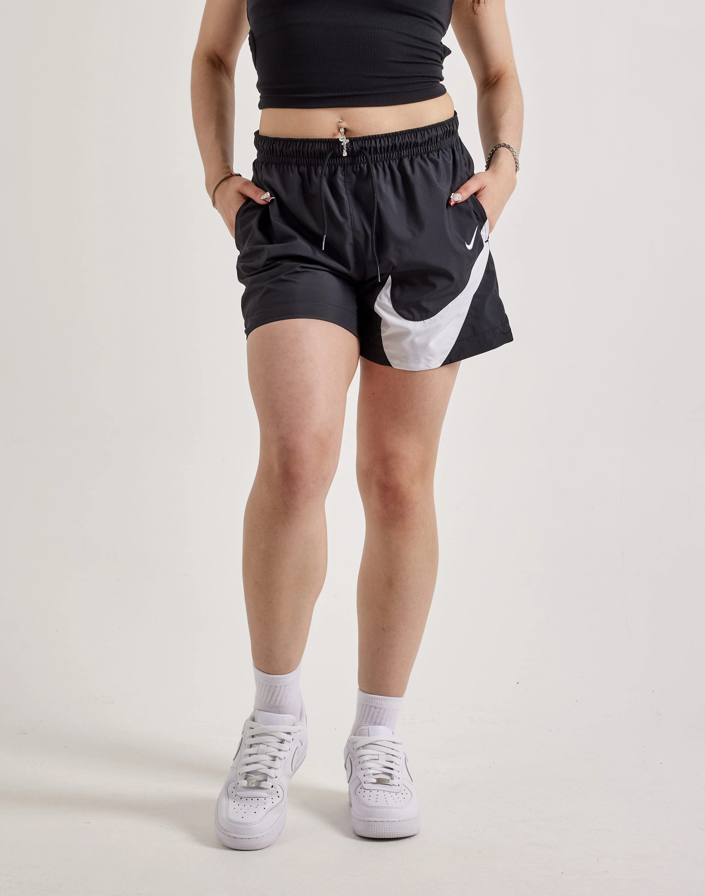 Nike Mid-Rise Woven Logo Shorts Online fashion shopping Fashion forecasting