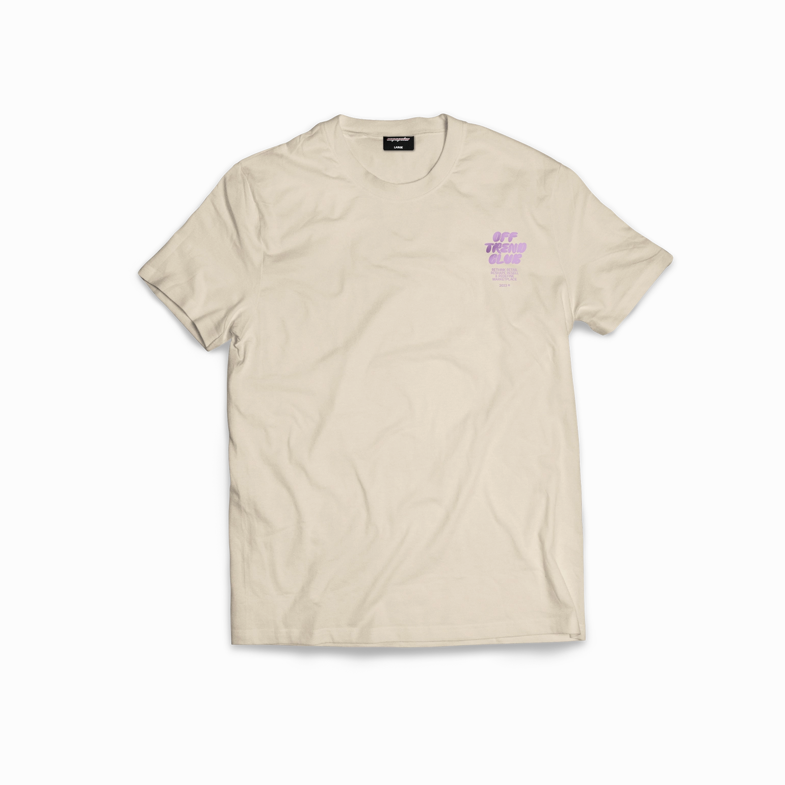 OTC Tee - Macadamia/English Lavender