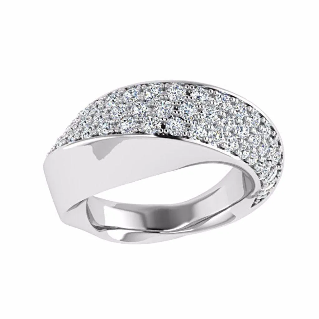 Pave Diamond Ring 14K Gold