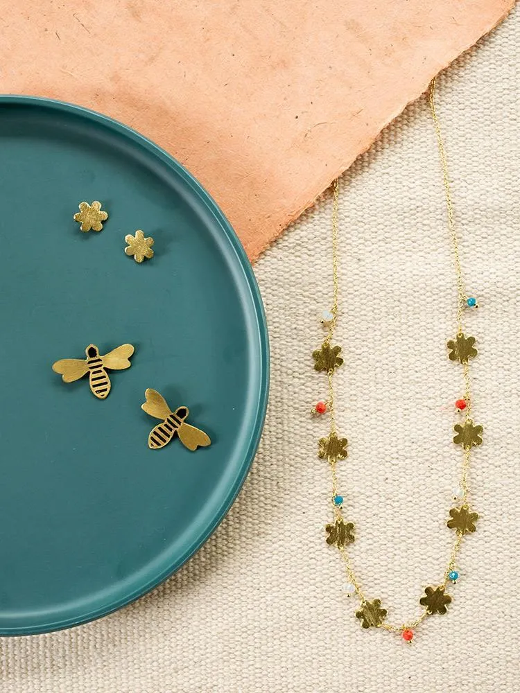 Petite Flower Studs - Gold