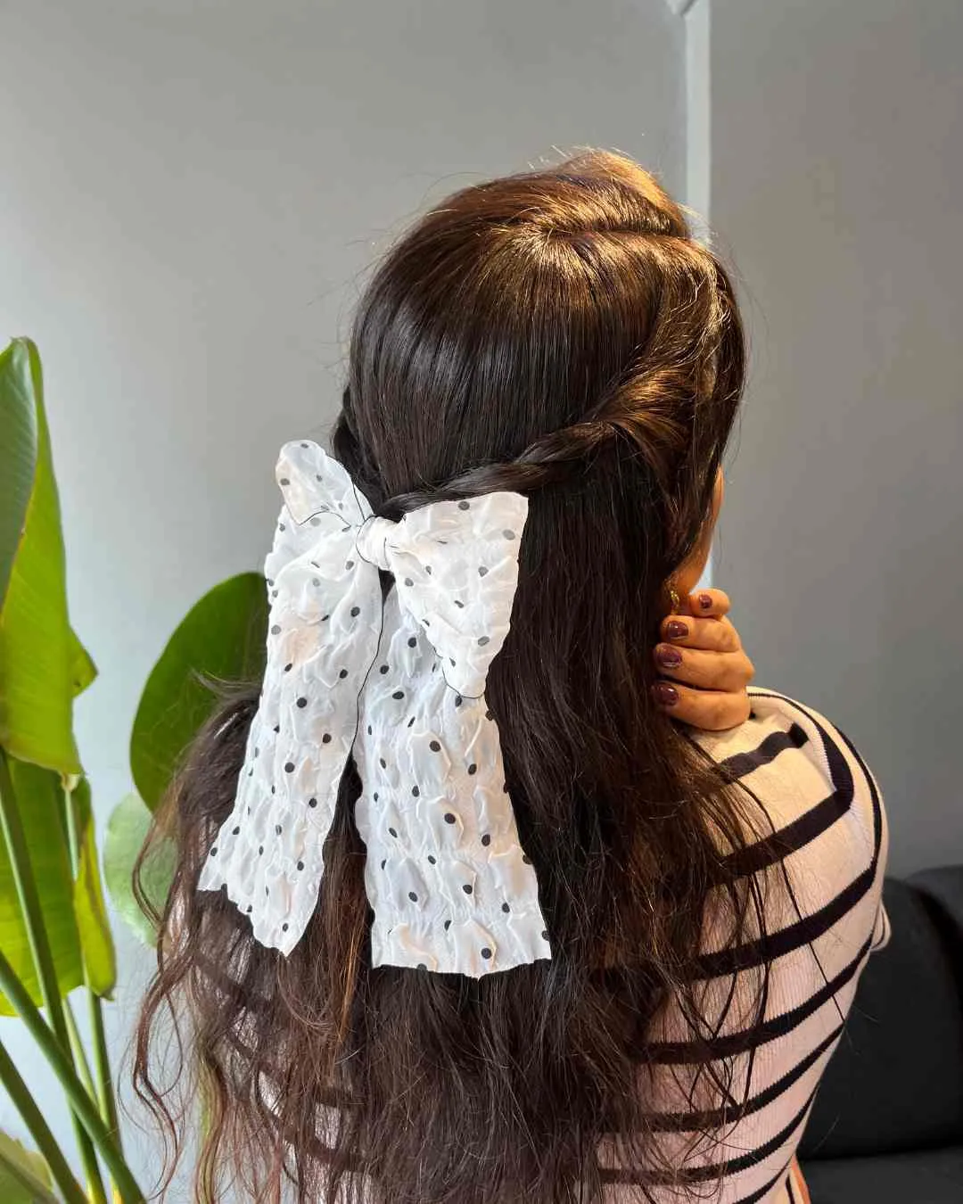 Picnic Polka Dots Bow | Nish Hair
