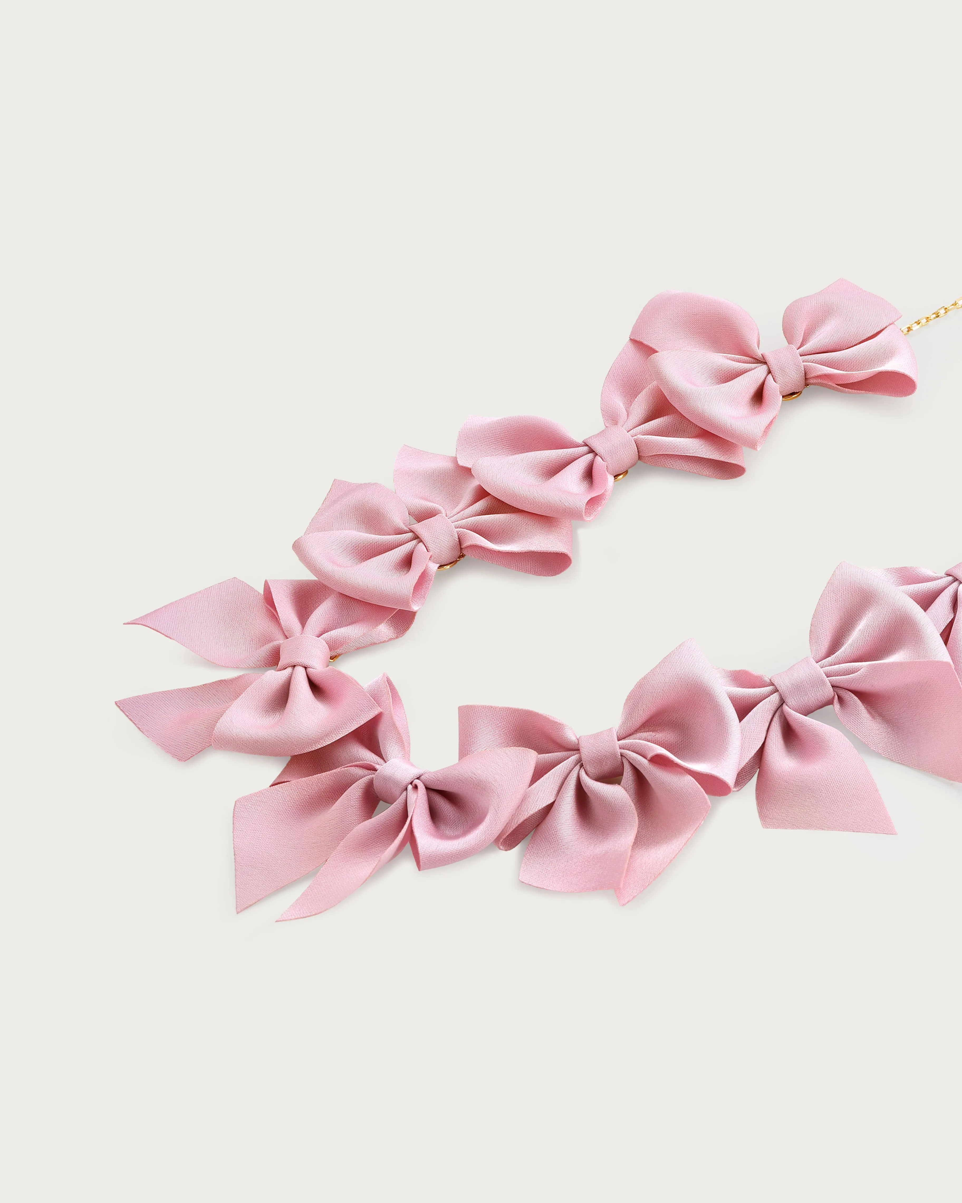 Pink Bow Necklace