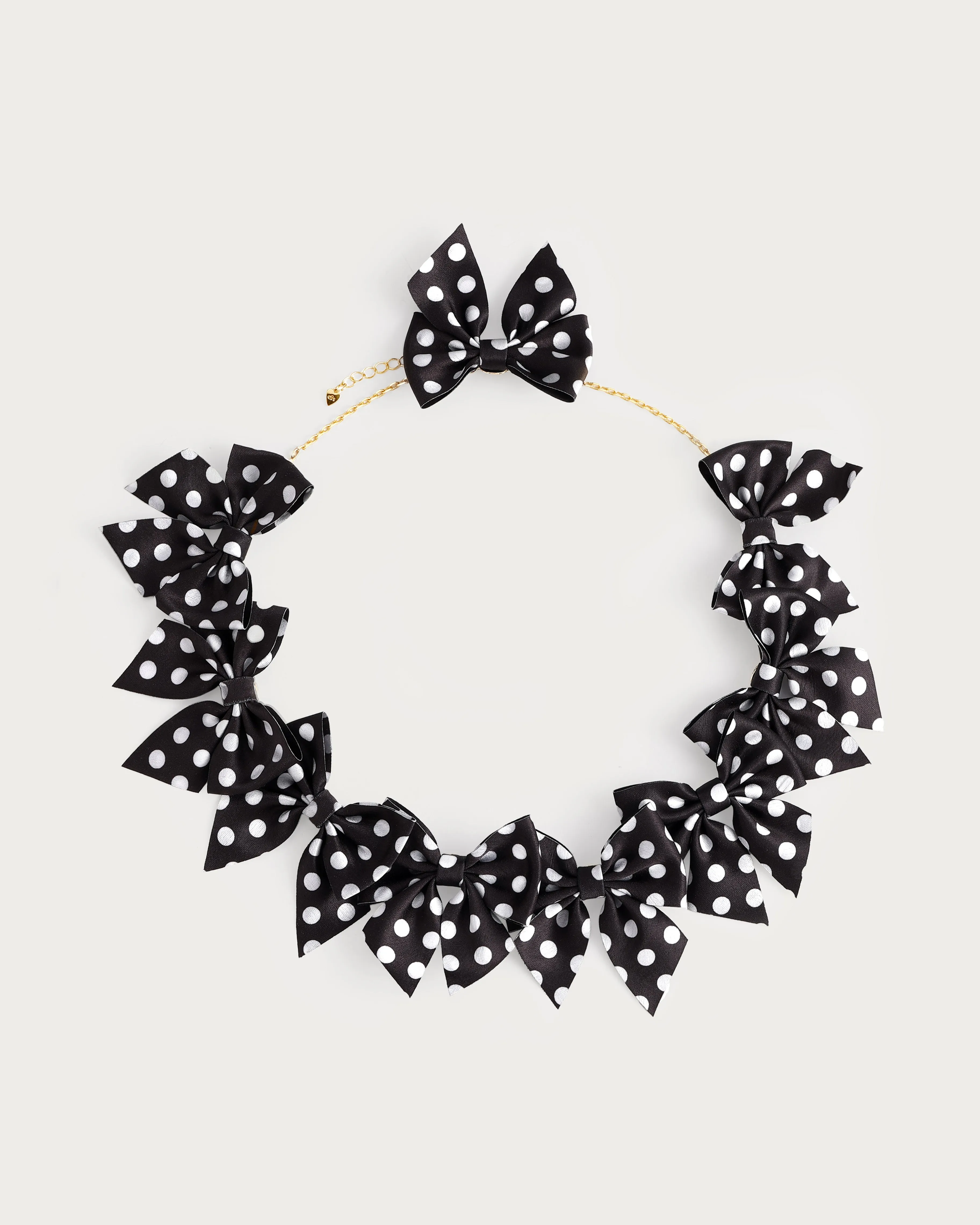 Polka Dot Bow Necklace