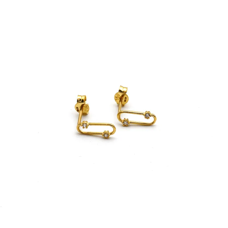 Real Gold Small GZMessika Design Earring Set 0869 E1756