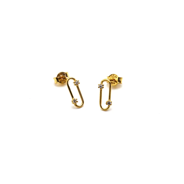 Real Gold Small GZMessika Design Earring Set 0869 E1756