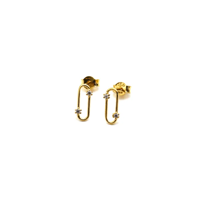 Real Gold Small GZMessika Design Earring Set 0869 E1756