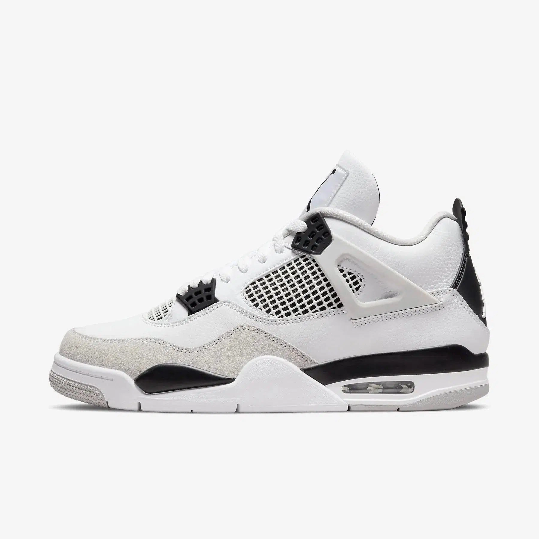 refined edgewear (Men's) Air Jordan 4 Retro 'Military Black' (2022) DH6927-111 layered motion