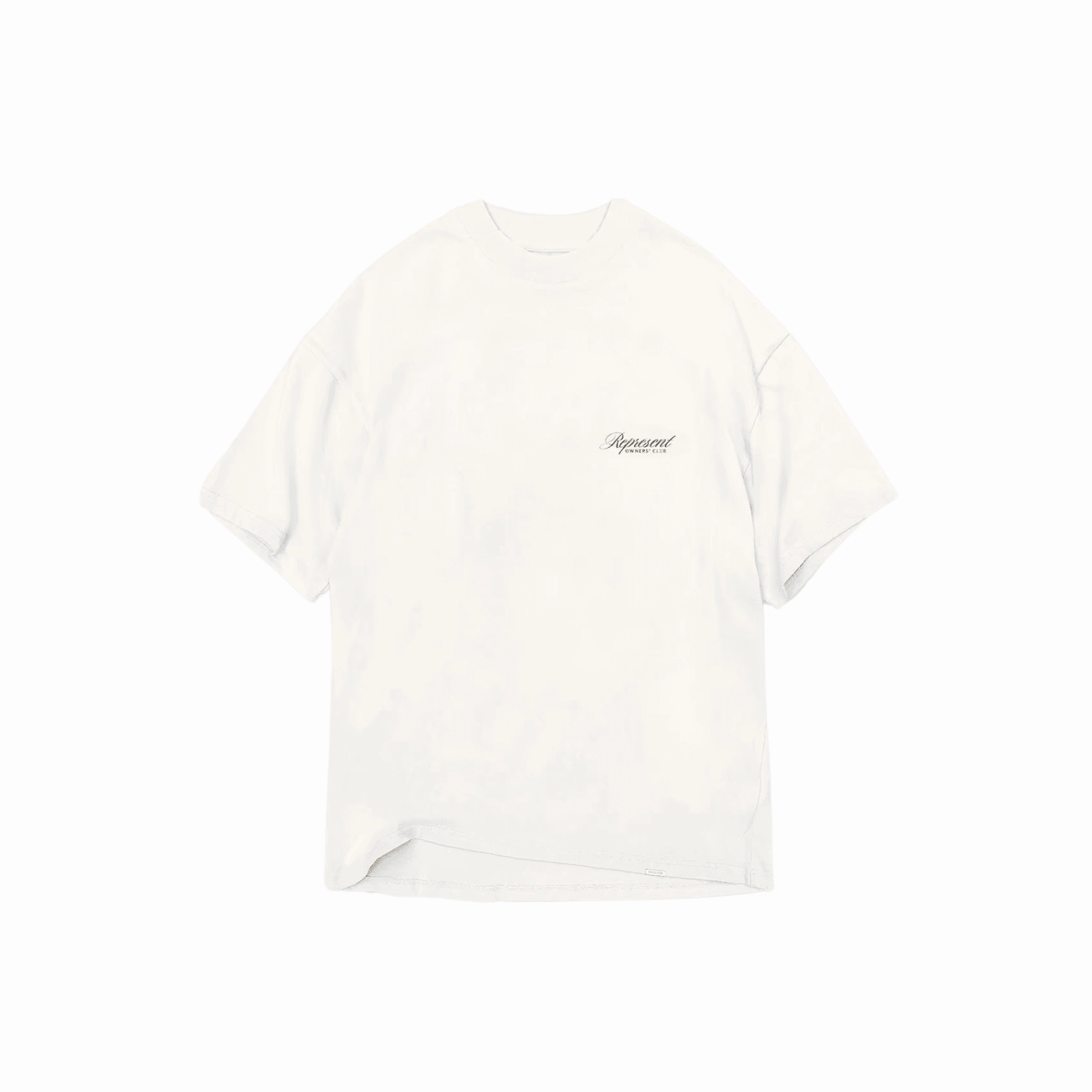 Represent Owners Club Script T-Shirt - Flat White