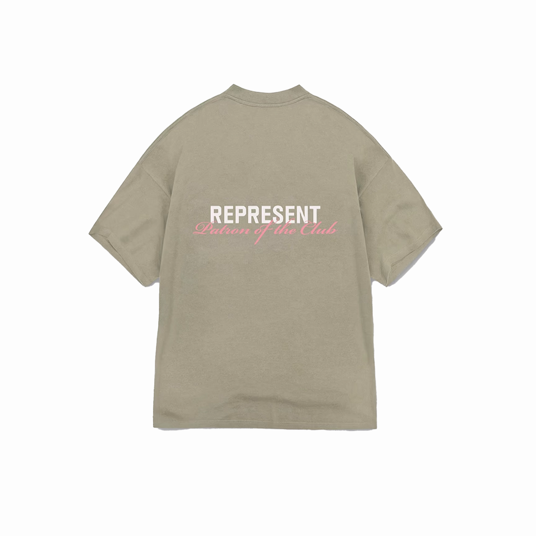 Represent Patron Of The Club T-Shirt Khaki/Pink