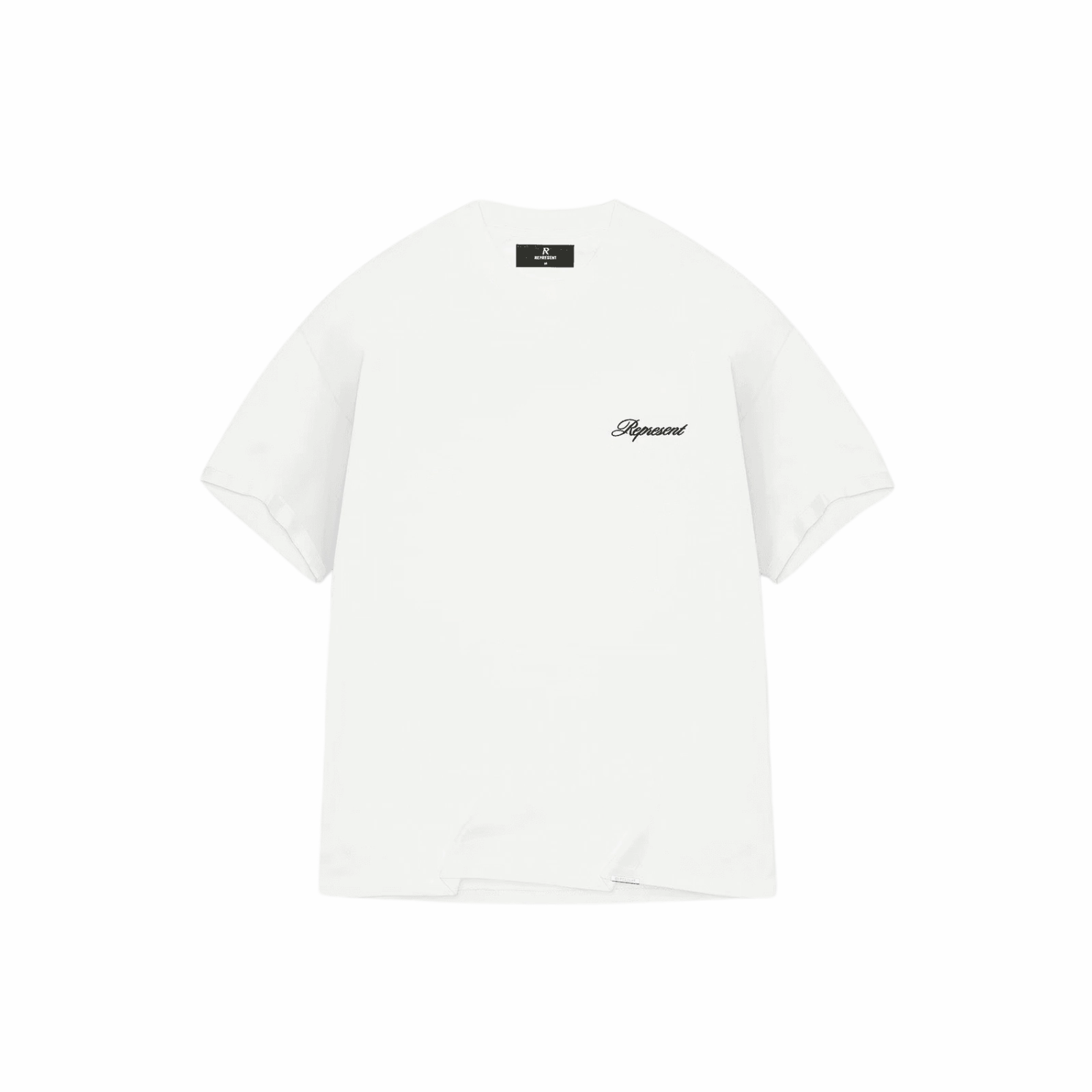 Represent Script Logo T-Shirt - Flat White