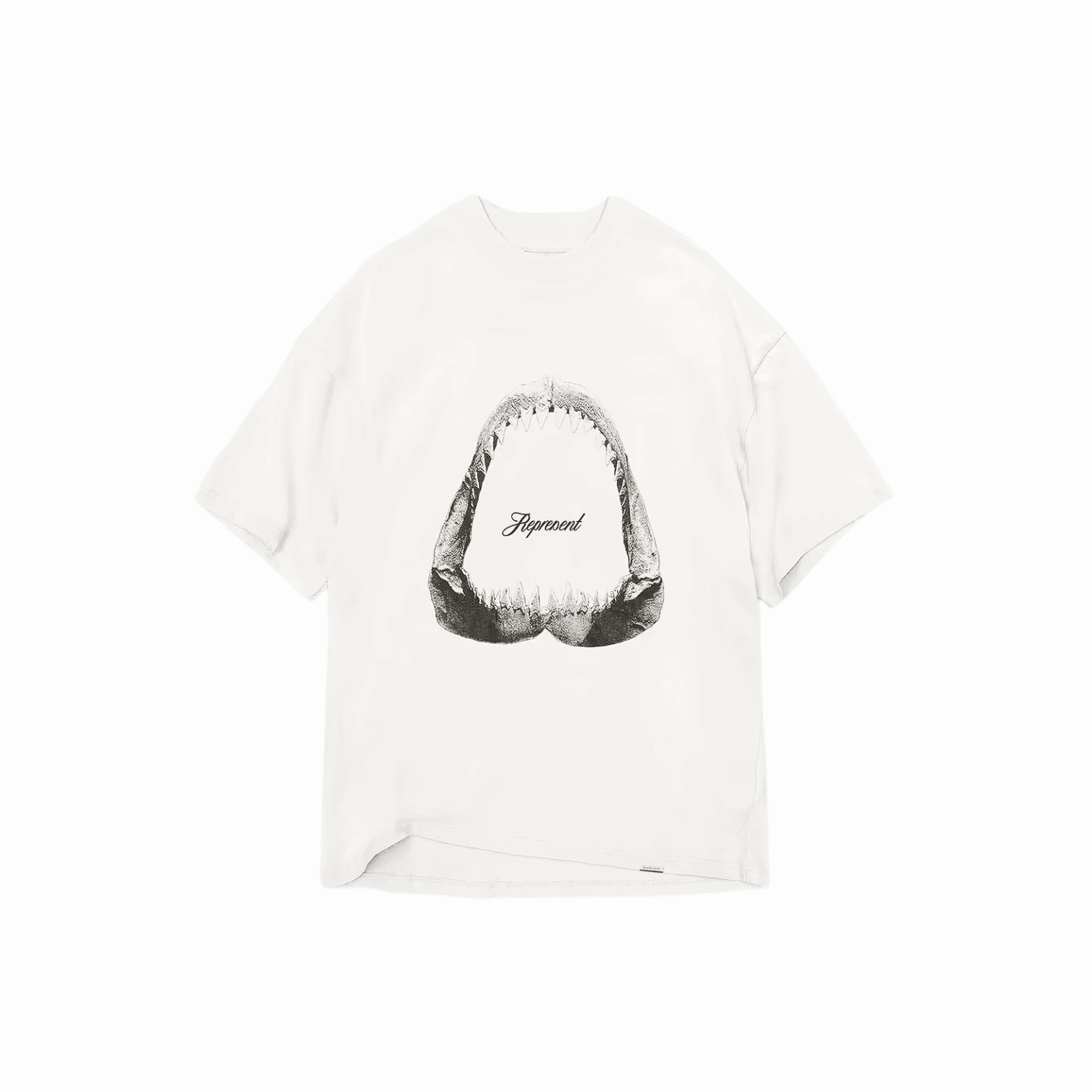 Represent Shark Jaws T-Shirt - Flat White