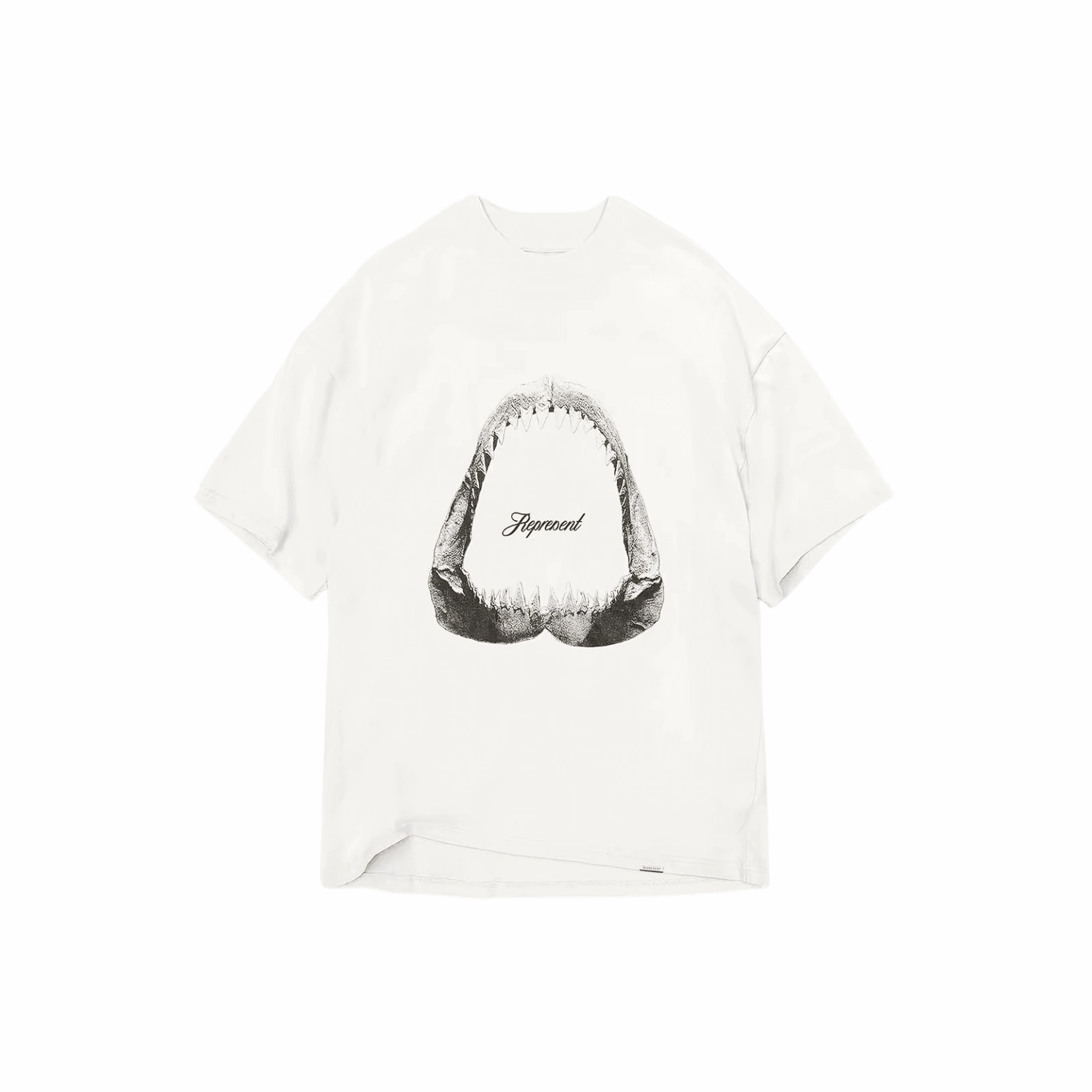 Represent Shark Jaws T-Shirt - Flat White