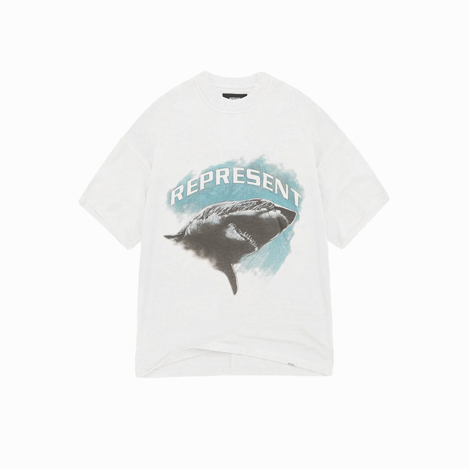 Represent Shark T-Shirt Flat White