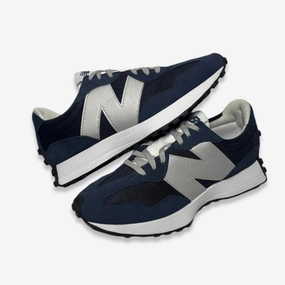 responsive design [PRE-LOVED: Size 10M / 11.5W] (Men's) New Balance 327 'Natural Indigo' (2021) MS327MD1 less is more