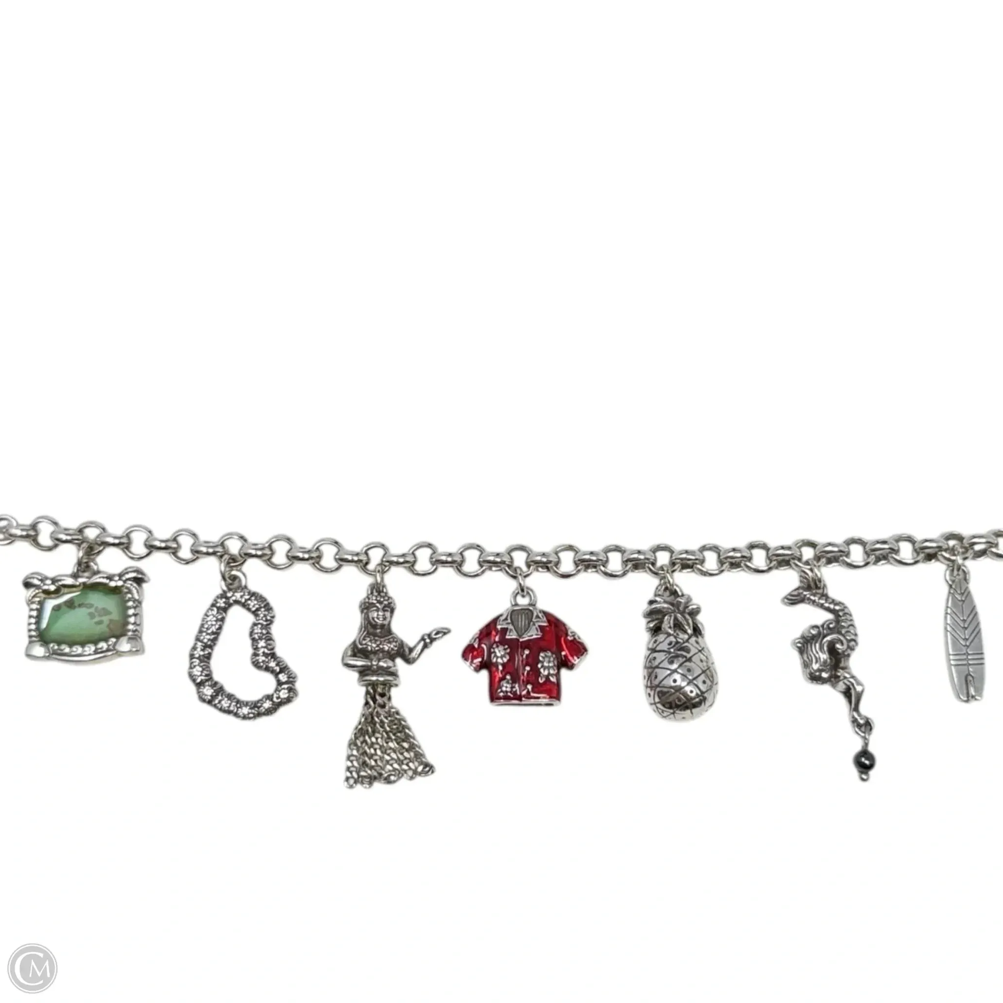 Retired Hawaii State Aloha Charm Bracelet By Brighton