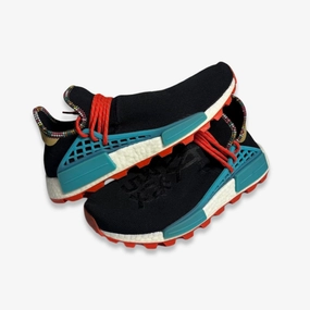 rhythmic fit [PRE-LOVED: Size 9M / 10W] (Men's) adidas x Pharrell NMD Human Race Trail 'Inspiration Pack' Core Black (2018) EE7582 adaptive aesthetic