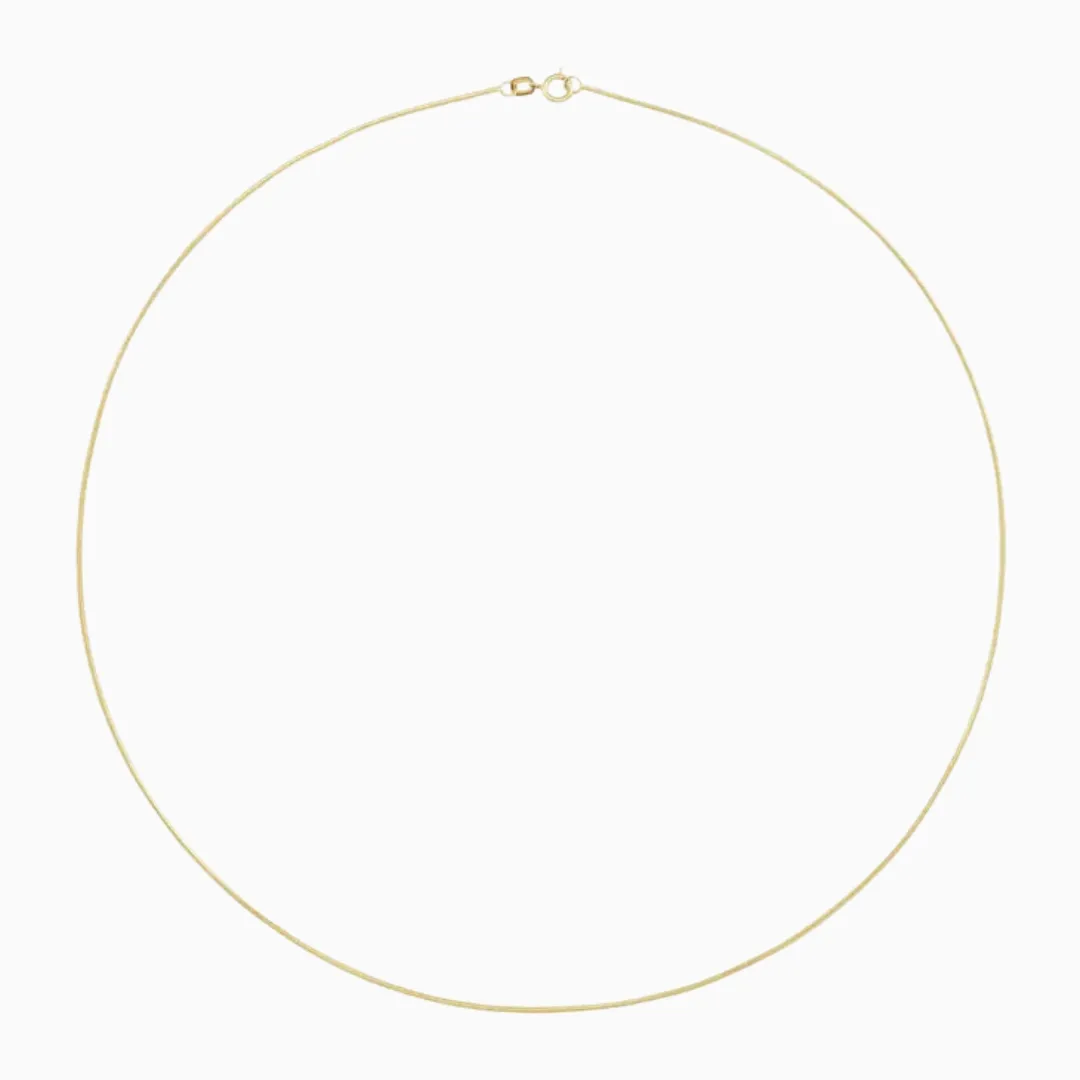 Rounded Snake Chain, 1mm