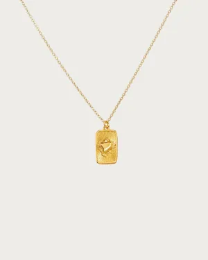Sacred Heart Tag Necklace
