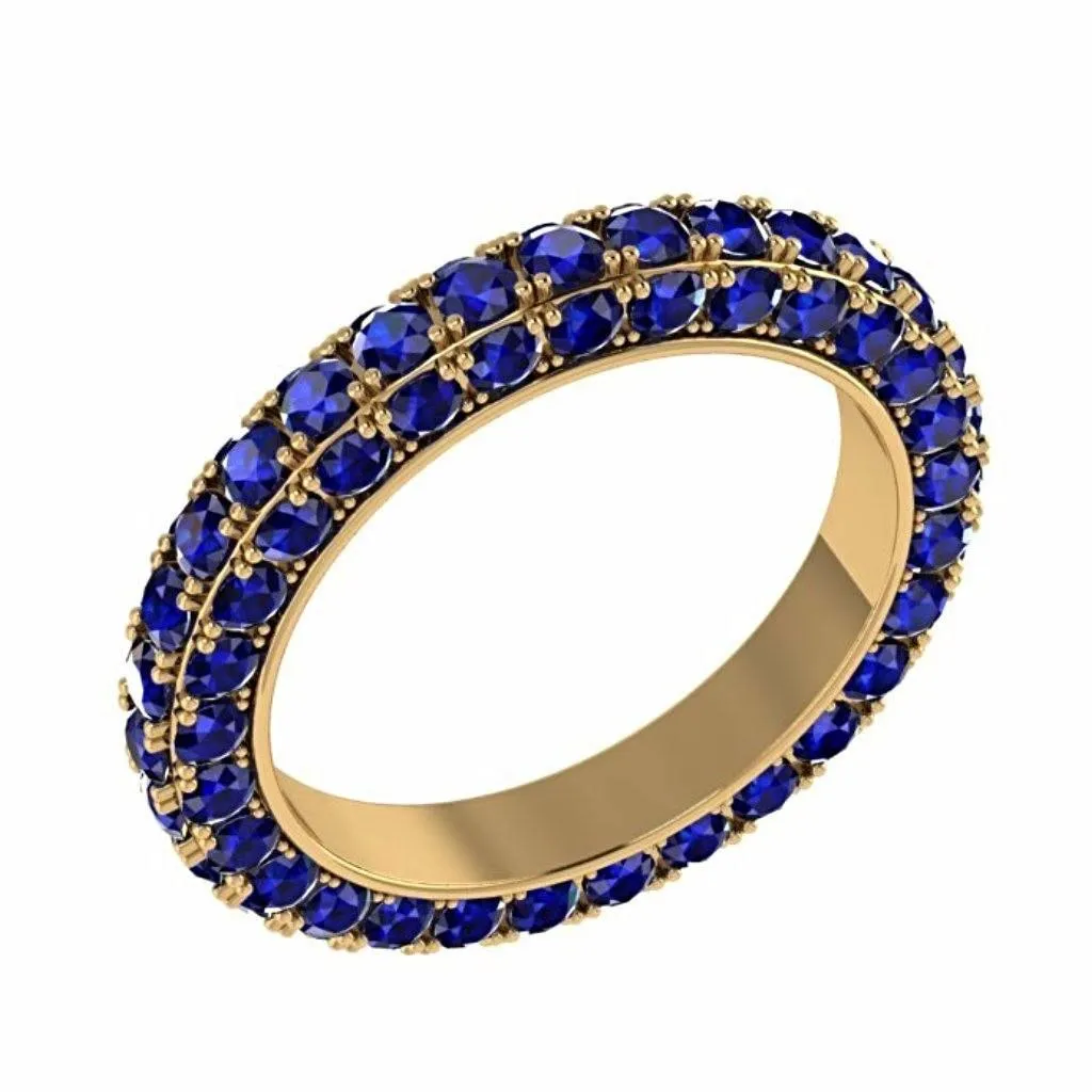 Sapphire Eternity Ring 18K Gold