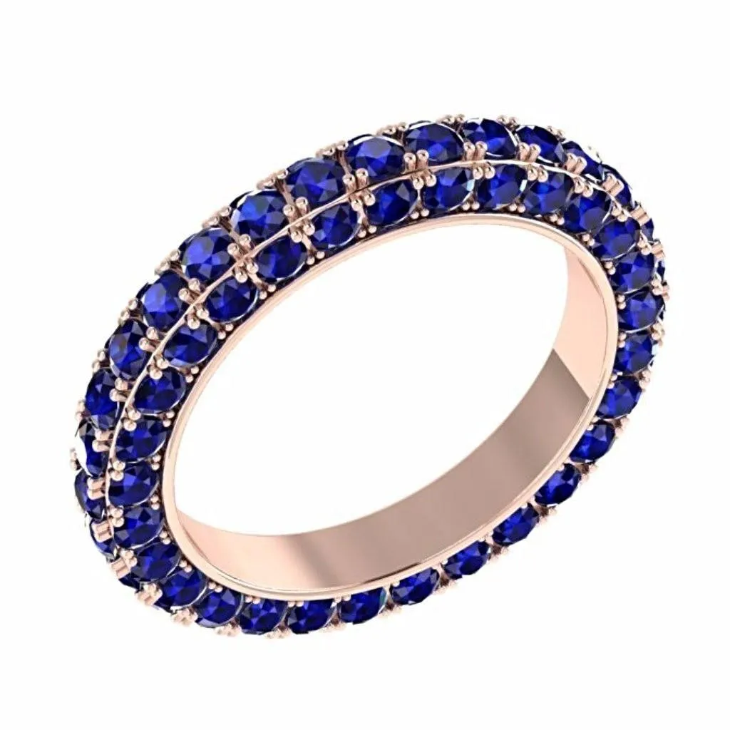 Sapphire Eternity Ring 18K Gold