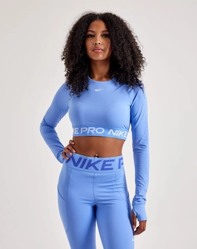 Seasonal wear Nike Pro Dri-FIT Cropped Long-Sleeve Top Fashionable goods
